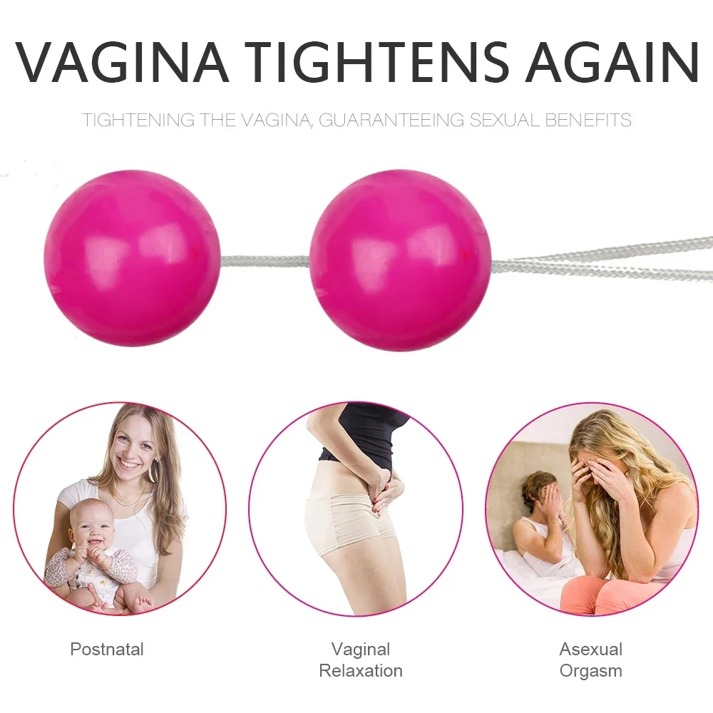 Smooth ช่องคลอด Kegel Balls Sexualues เทรนเนอร์ Geisha Ball หญิง Anal Stimulator การออกกําลังกายกระชับ Dumbbell เพศของเล่นสําหรับผู้หญิง