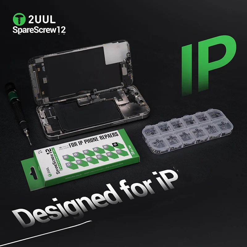 2UUL SC22 SpareScrew12 Screws for iP Repairs Rust-Resistant Anti-Stripping for Phones Disassembly Repairs Screws