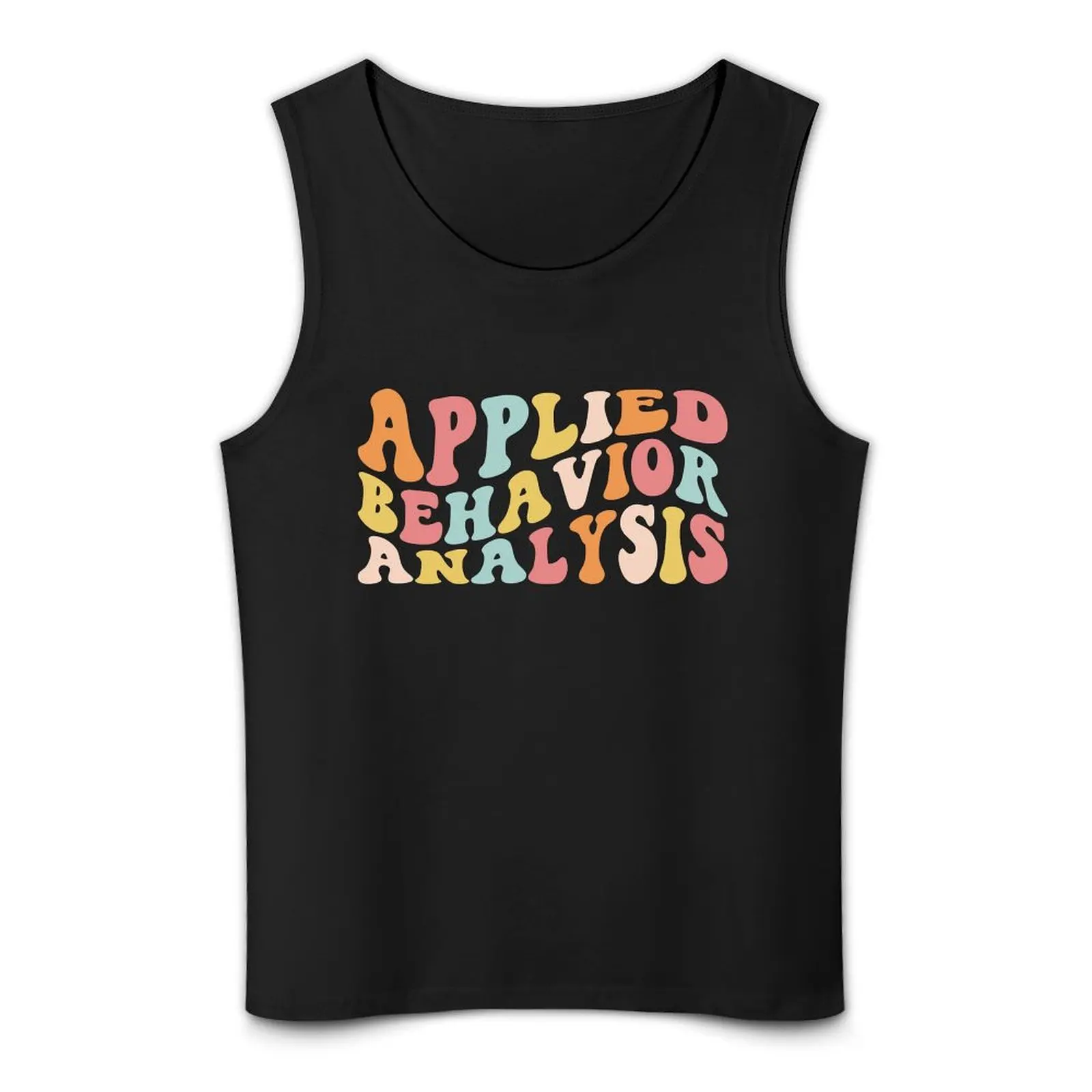 ABA، ملابس علوية بدون أكمام لتحليل السلوك المطبق للرجال تي شيرت رياضي موضة 2025 رجل