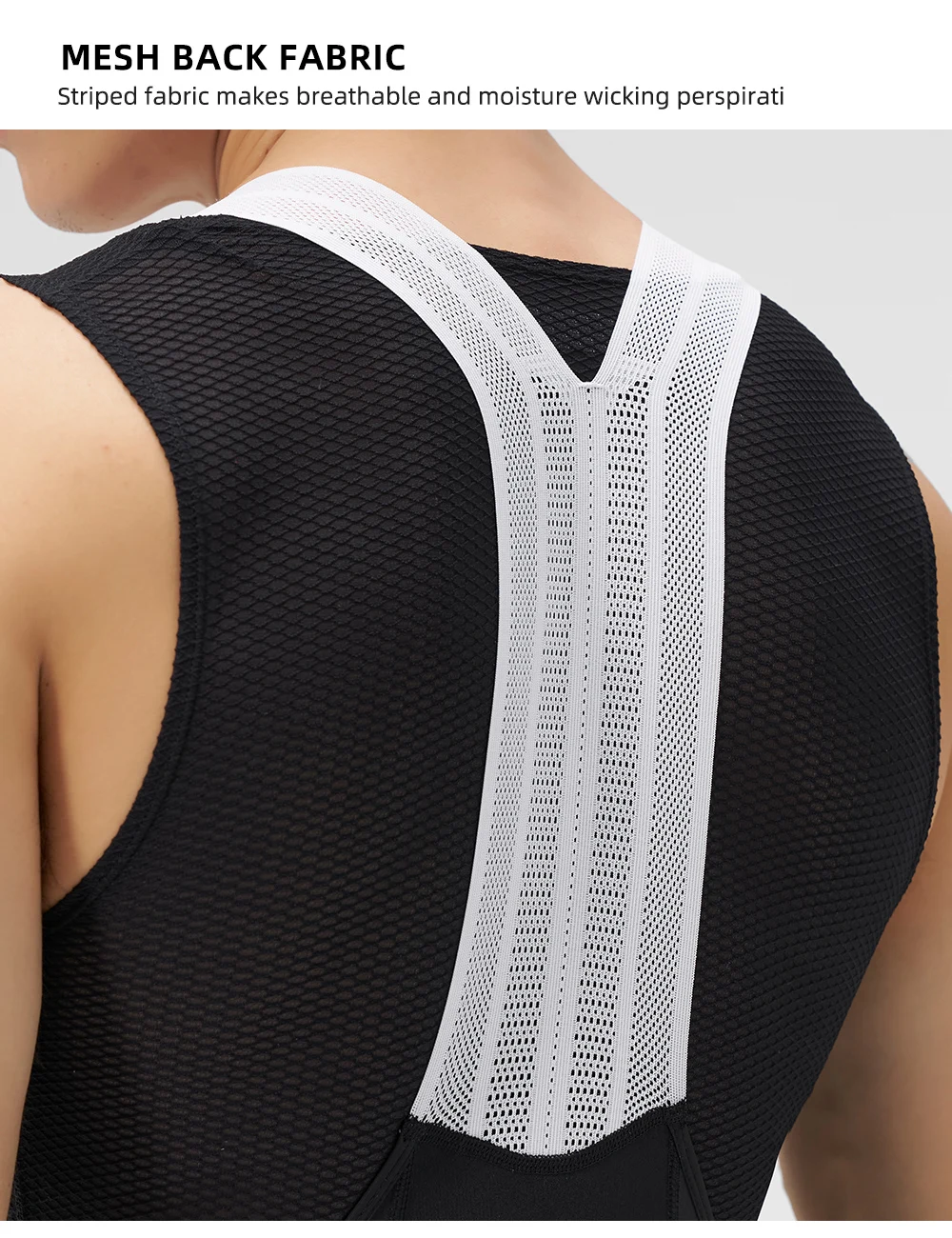 Cheji Herren-Radlerhose mit Trägern – Detail 22