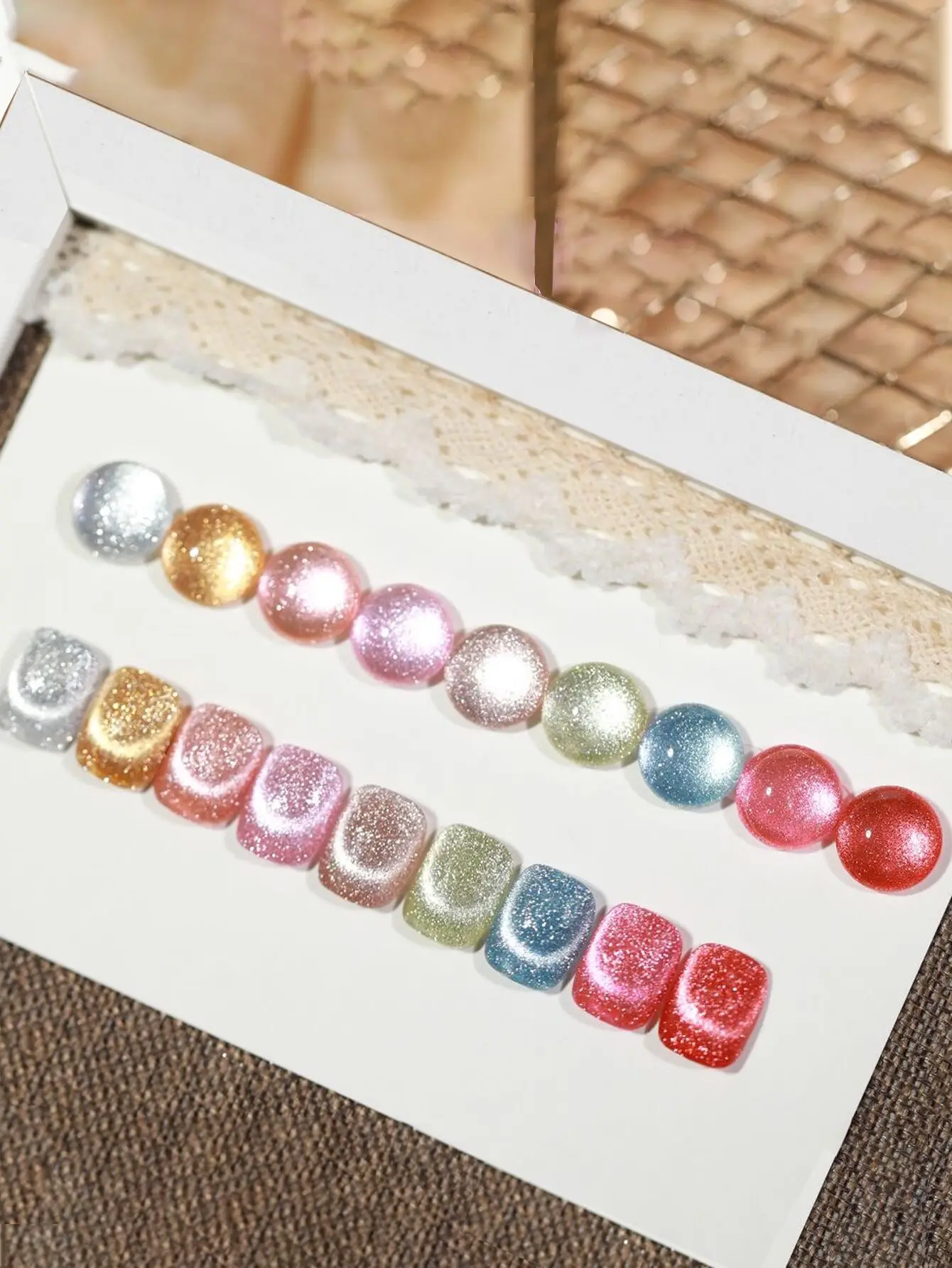 1-9 szt. Luksusowy żelowy lakier do paznokci Cat's Eye - Platinum Shine Nail Art Supplies, 9 odblaskowych kolorów na imprezę na plaży