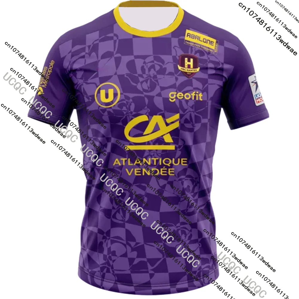 

25/26 New Arrival HBC Nantes Handball Jersey France Casual Men's Sport Short Sleeve Adult&Kid Breathable Quick Dry Sportswear