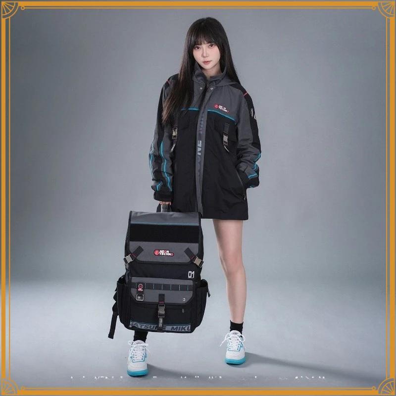 Popular cartoon character Hatsune Miku backpack large capacity multi-function commuting travel backpack gift
