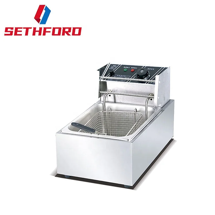 

CE Certificated High End Counter Top 6L Electric Fryer WithTemperature Limiter for Restaurant