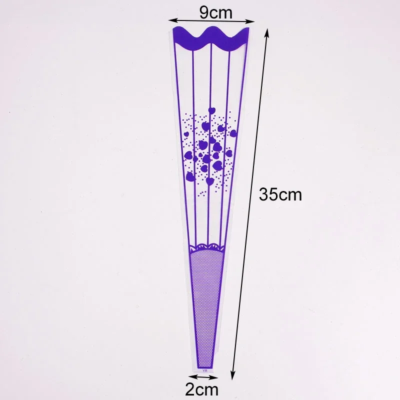 100 sacchetti per confezioni regalo a fiore singolo, in plastica trasparente, per bouquet di rose, carta da regalo, decorazione di nozze di San