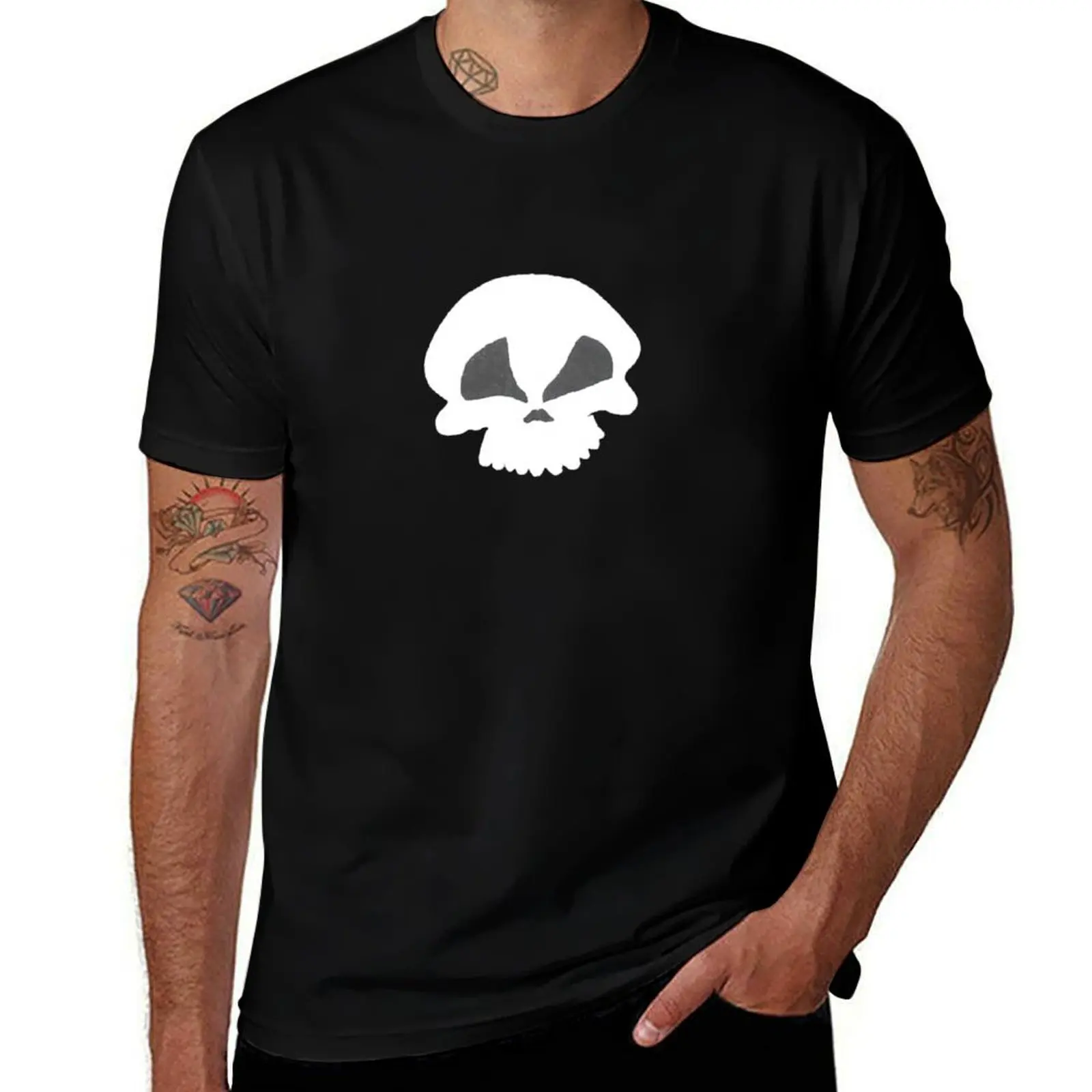 

skull tshirt from black hole sun videoclip worn by Chris Cornell T-Shirt anime t shirts for man T-Shirt