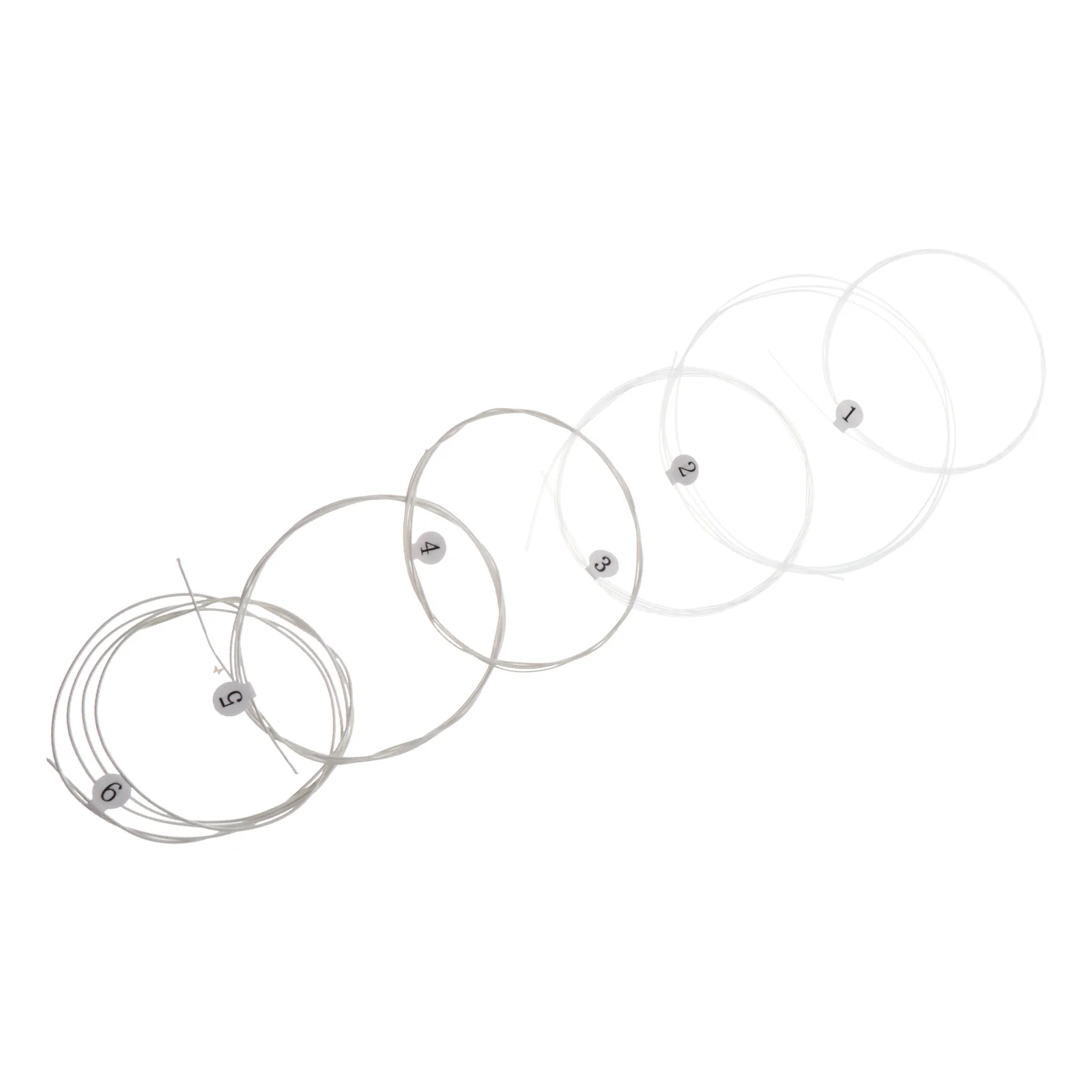 

6Pcs Classical Guitar Strings Professional Practical Crisp Sound Rich Overtone Stable Quality Long Lasting Replacement
