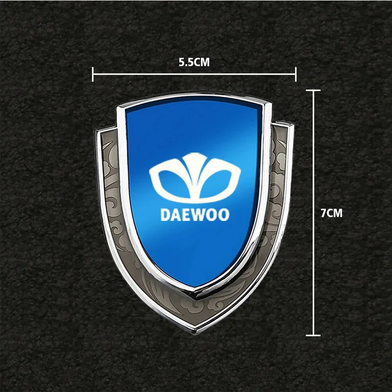 ملصقات سيارات لـ Daewoo ، Adventra ، Aveo ، Damas ، Evanda ، Gentra ، Kalos ، Lacetti ، Lanos ، loglene ، Matiz ، Nexia ، Nubira ، 3 ملحقات DMetal