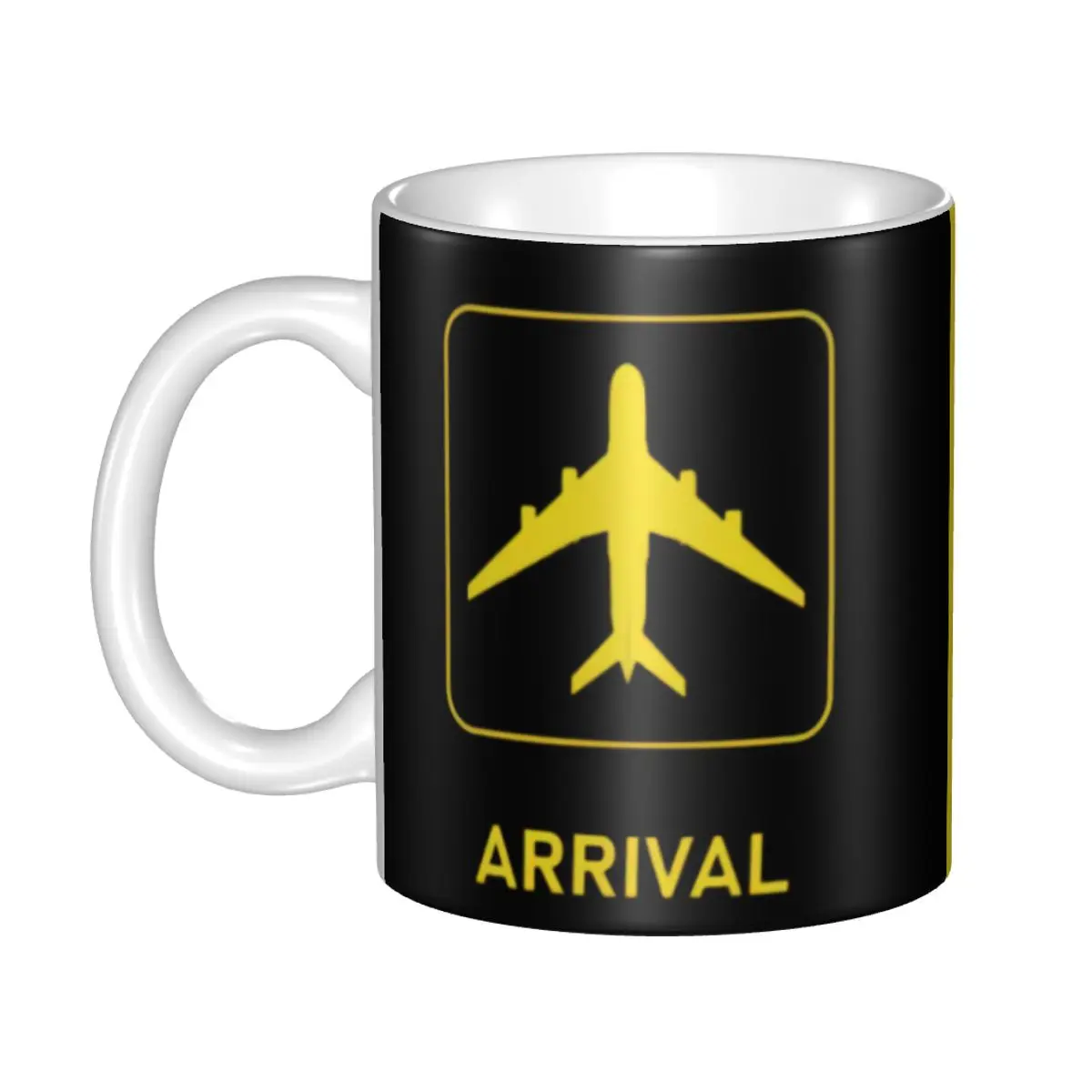 Airport Runway Coffee Mug DIY Custom Aviator and Pilot Ceramic Milk Tea Mug Outdoor Work Camping Cups And Mugs