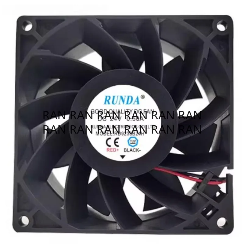 Новый вентилятор охлаждения для RUNDA RD9238B24H 24 В 0,50 А 9 см охлаждающий вентилятор 92*92*38 мм