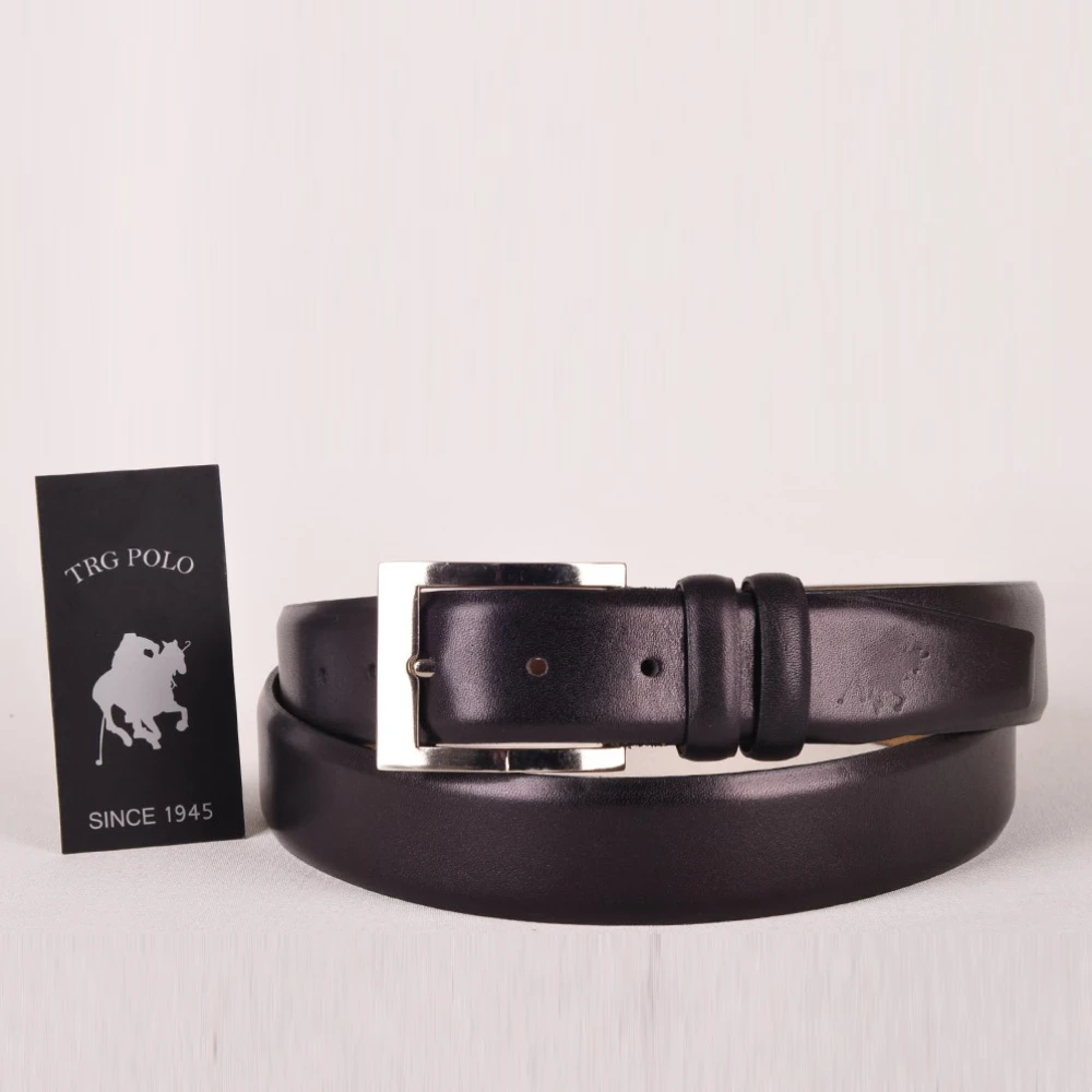 Trg Polo 10633 Real Leather Classic Men Belt, Four Different Colors, 3,5 CM Height, 105-135 Cm Length, Custom Logo Design