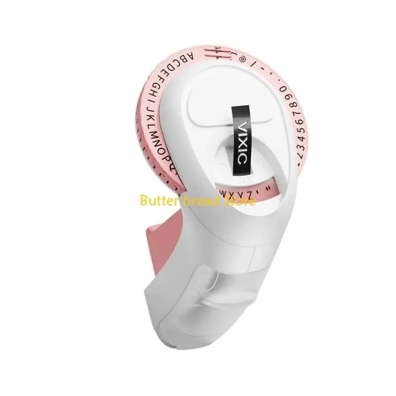W89C Embossing Device Creative Label Printer E975 Labelling Device Manual Press Label Maker for Kitchen Items