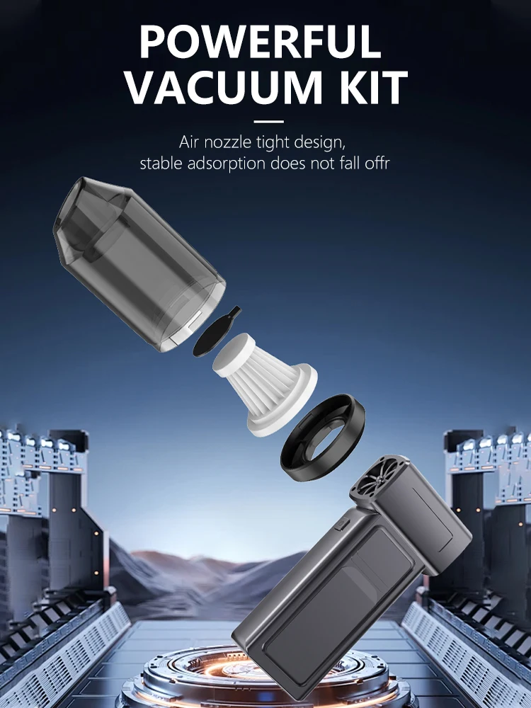 130000 RPM Mini Turbo Jet Fan Elektrische Air Duster Gewelddadige Blower Oplaadbare Turbo Fan Draagbare Stofblazer Elektrische Droger