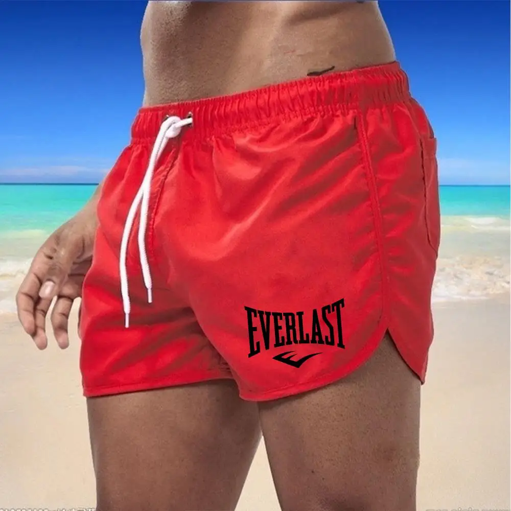 Men's swimwear, beach waterproof shorts, surfboard, clothing, swimming, sports fashion, sexy, summer