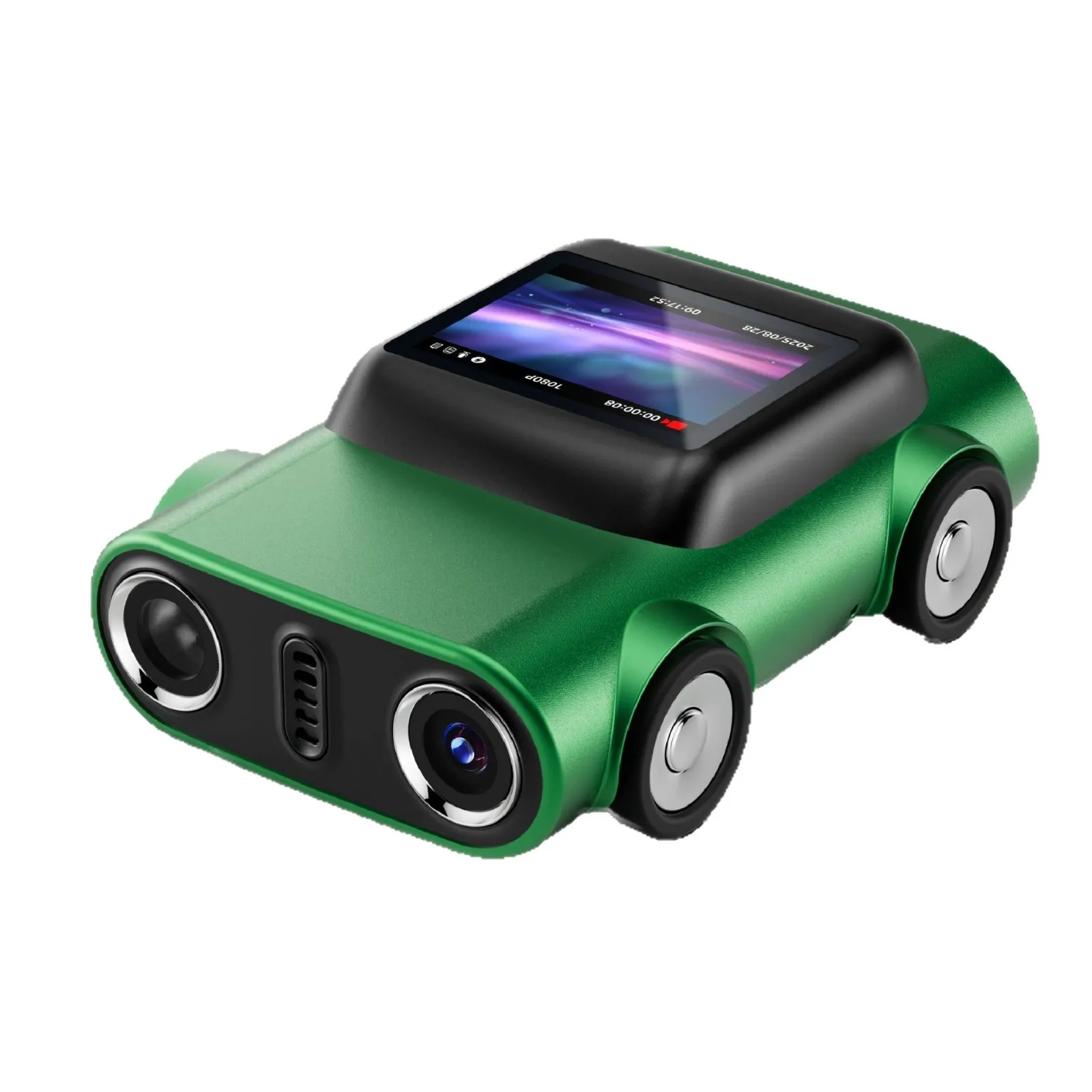 كاميرا الإبهام 2K HD المفاتيح كاميرا صغيرة شكل السيارة 130 زاوية واسعة عدسة التركيز التلقائي TFT شاشة LCD المحمولة جيب مسجل فيديو