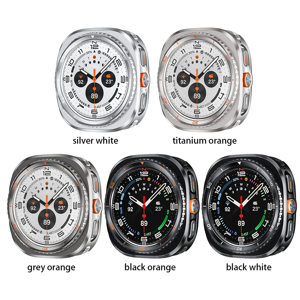 حافظة معدنية مصنوعة من خليط معدني لساعة سامسونج جالاكسي الترا 2025 غطاء 47 مللي متر لهاتف جالاكسي الترا 2024 ترقية إلى ملحقات المظهر الكلاسيكي #6