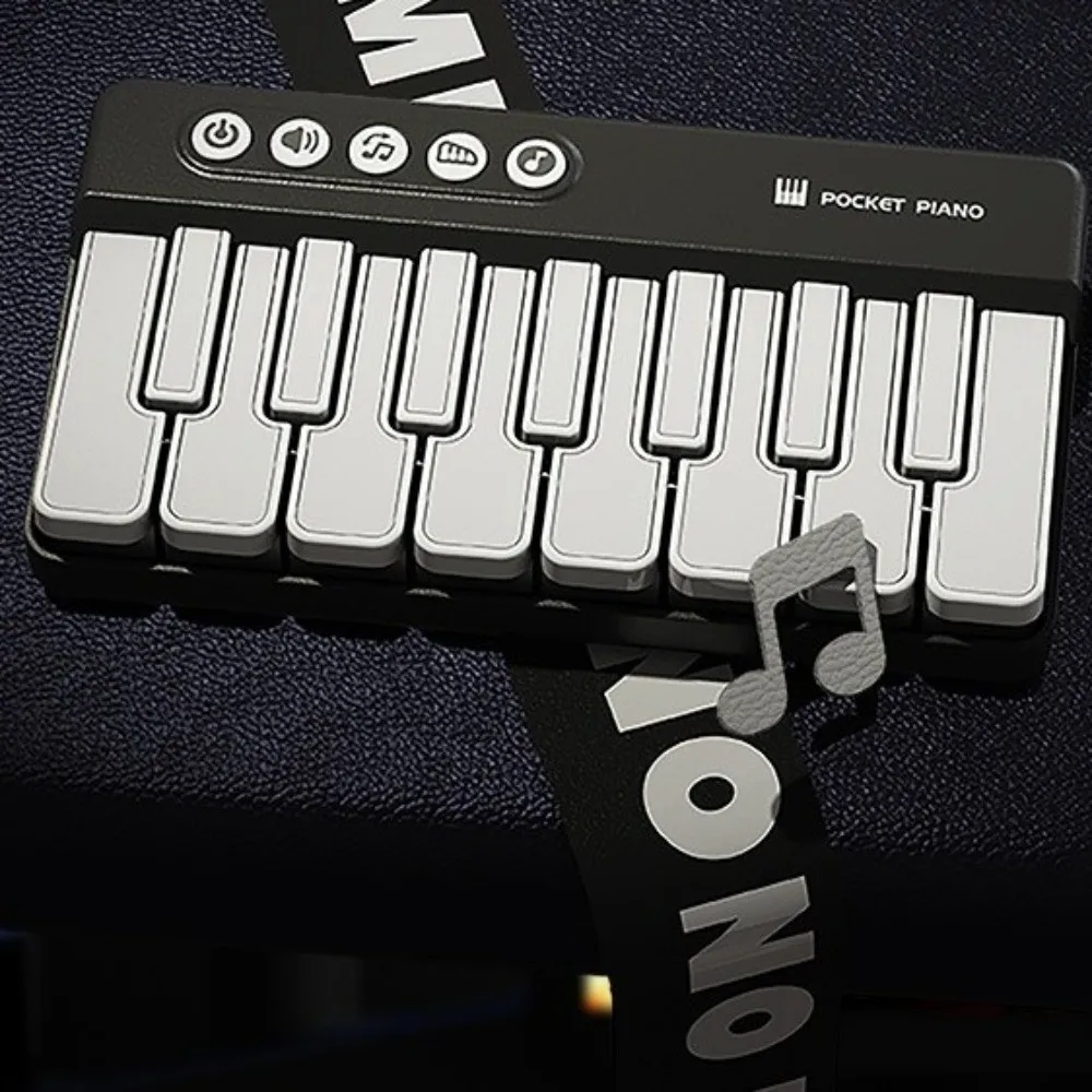 Luci arcobaleno Bambini Mini giocattolo per pianoforte Interattivo Principiante Apprendimento Strumento musicale Giocattoli per l'apprendimento Tastiera per pianoforte Regalo di compleanno