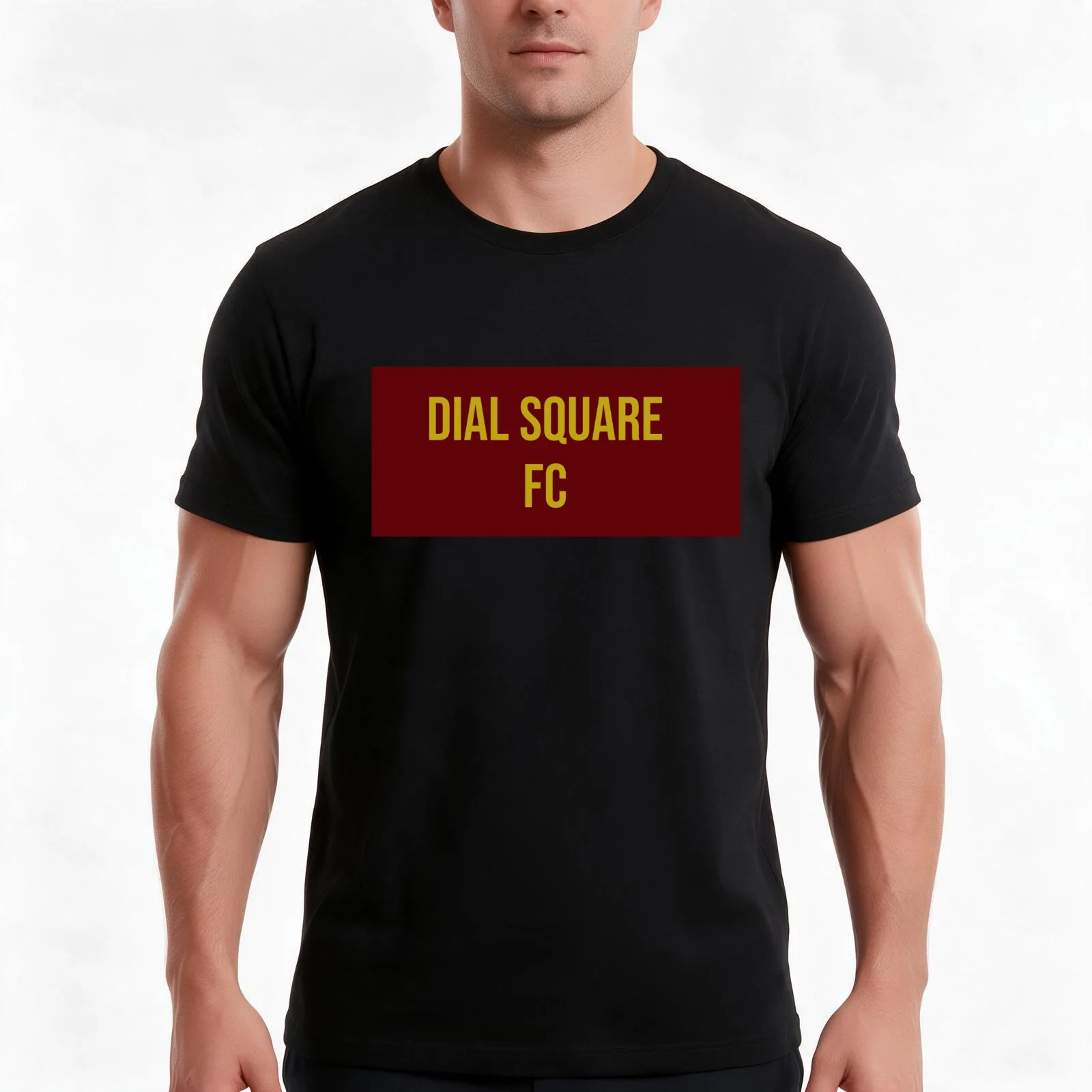 DIAL SQUARE FC T-Shirt, Summer Casual Cotton Tee, Oversized Streetwear Tops, Vintage Graphic Print, Loose Fit Short Sleeve