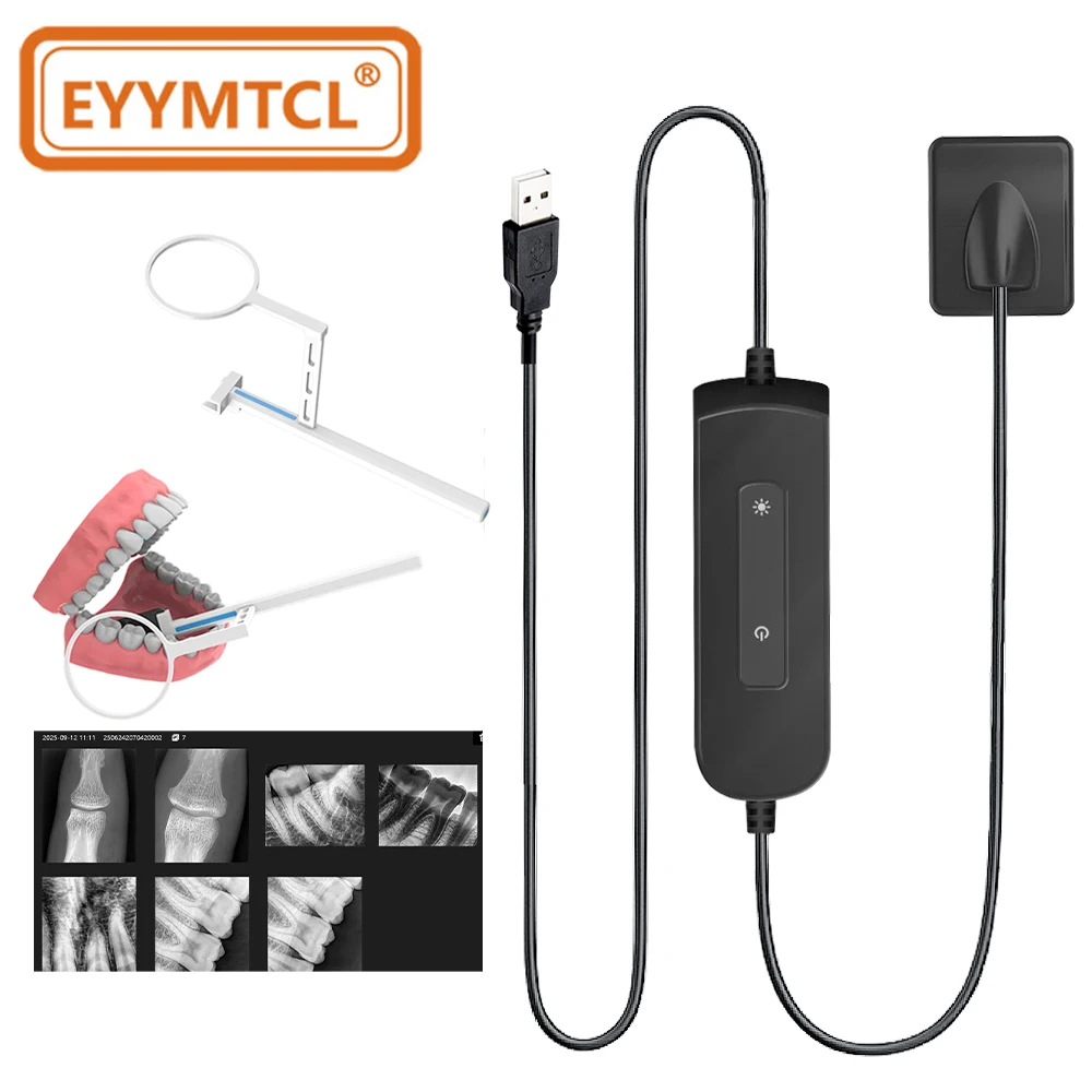 

EYY Dental Digital Intraoral Sensor HD Imaging System Radiovisiograph Oral Sensor Dentistry X Ray Image Equipment with Software