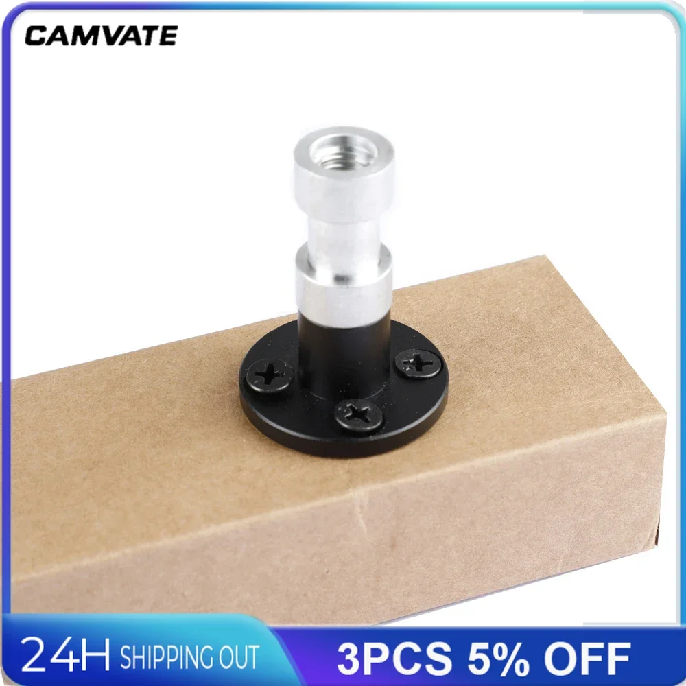 CAMVATE-Suporte de Suporte de Parede, Mesa, Teto, Pódio, Rosca Fêmea, Acessório de Suporte na Parede, 3/8 "-16