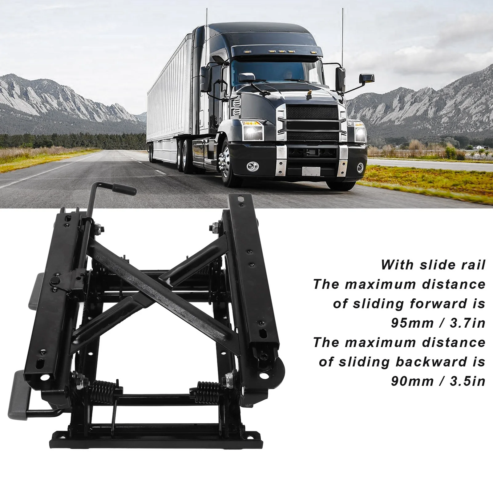 

Seat Adjustable Height Mechanism Seats Height Adjuster High Strength 155mm Lifting Height with Slide Rail for LHD Vehicle
