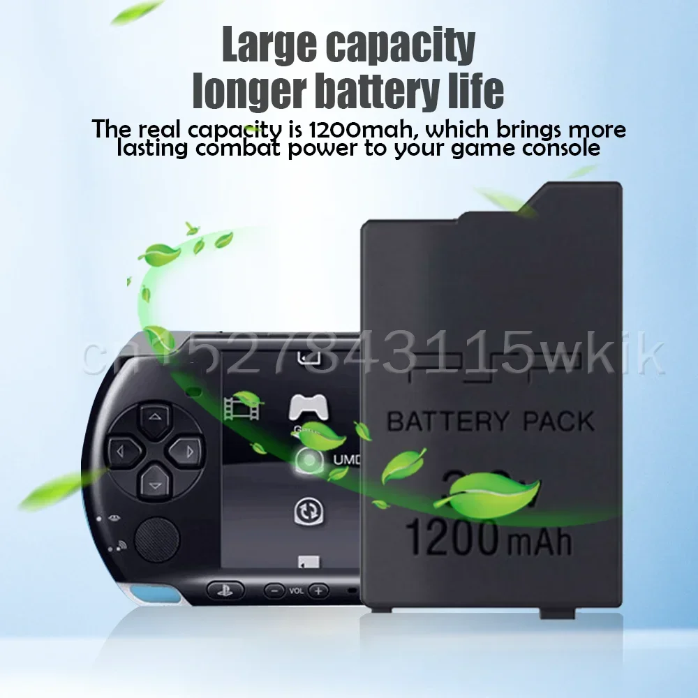 1200mAh 3.6V Lithium Rechargeable Battery Pack For Sony PSP2000 PSP3000 PSP 2000 3000 PSP-S110 PlayStation Portable Gamepad