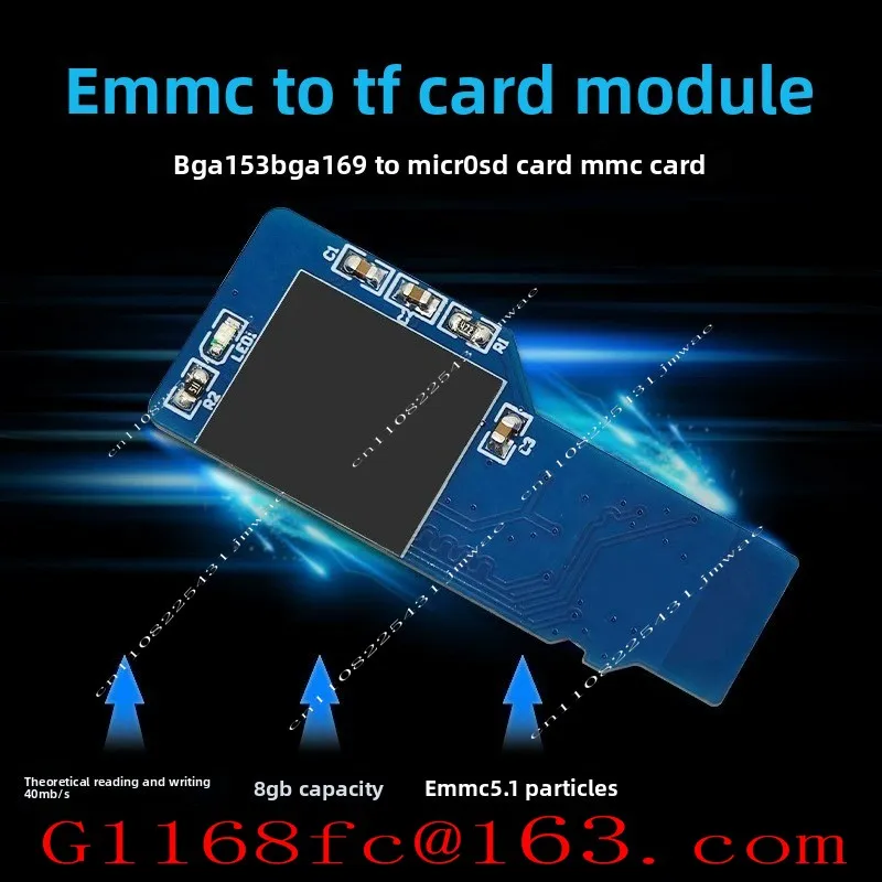 EMMC To TF Card Module BGA153 BGA169 To Micro SD Card MMC Card