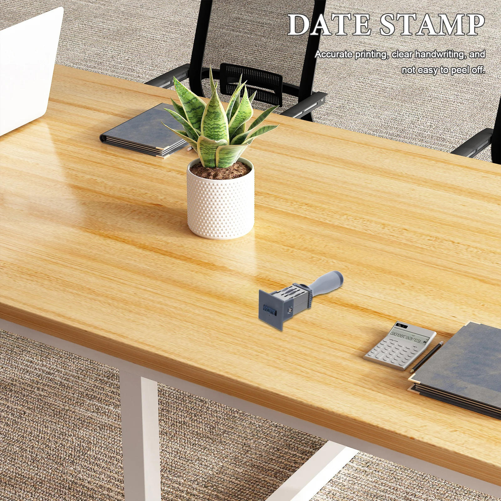 ختم تاريخ صغير محمول ذاتي التحبير الأسطوانة الختام للوثائق المكتبية يده يوم عدد علامة المدمجة التسمية توقيع أداة #2