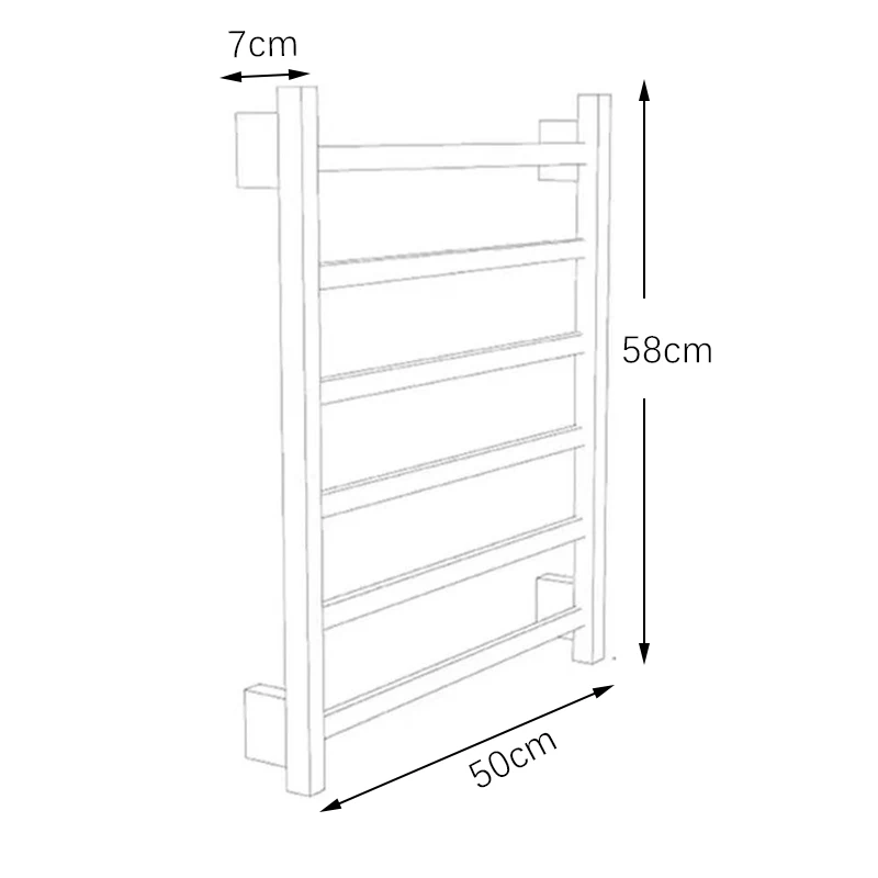 OXG タイマー付き電気タオルウォーマー、乾燥用省エネ加熱タオルラック、浴室ヒーター浴室タオル加熱ラック