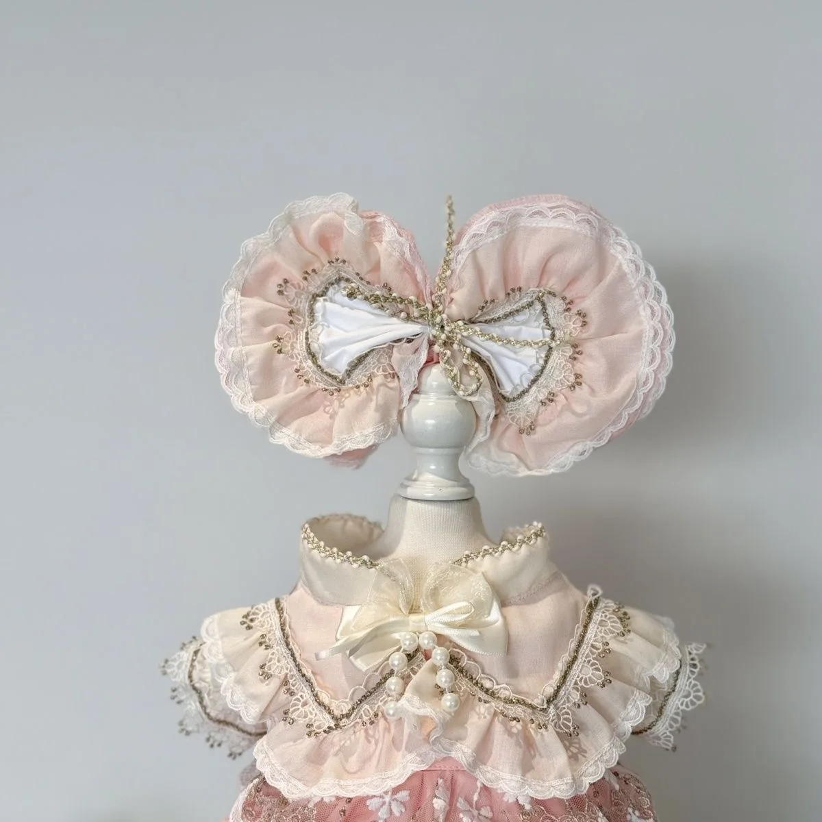 10cm 15cm 20cm 40cm 면 인형 옷, 핑크 색상 50-55cm 리본 인형 드레스 무료 배송