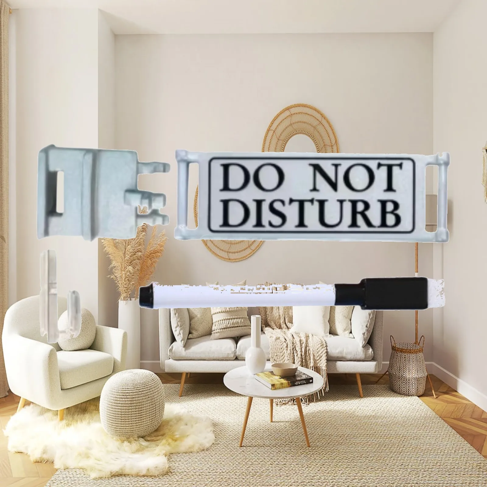 Do Not Disturb Sign Sturdy Working Sign for Conference Restroom Front Door