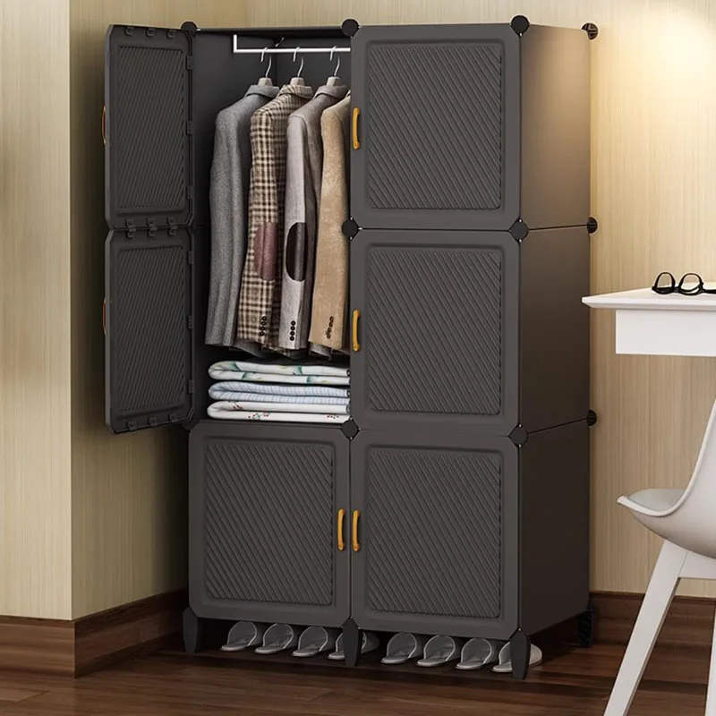 Space Saving Cheap Closet Mini Small Modular Minimalist Door Exterior Simple Filing Wardrobe Walk In Ropero Furniture For Room