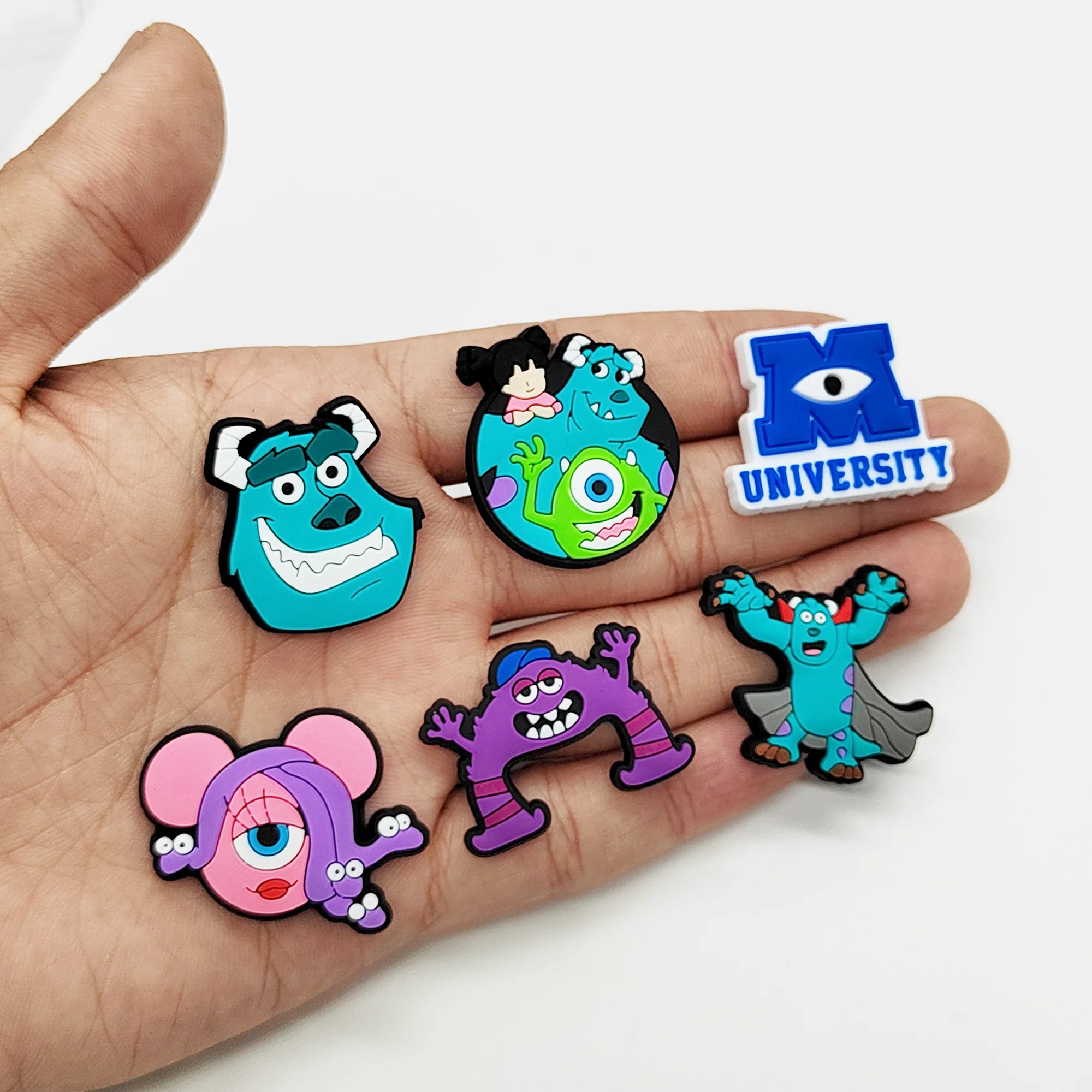 16Pcs Disney Cartoon Monsters PVC Kids Shoes Buckle Charms Lion King Sandals Accessories DIY Bracelet Birthday Gifts