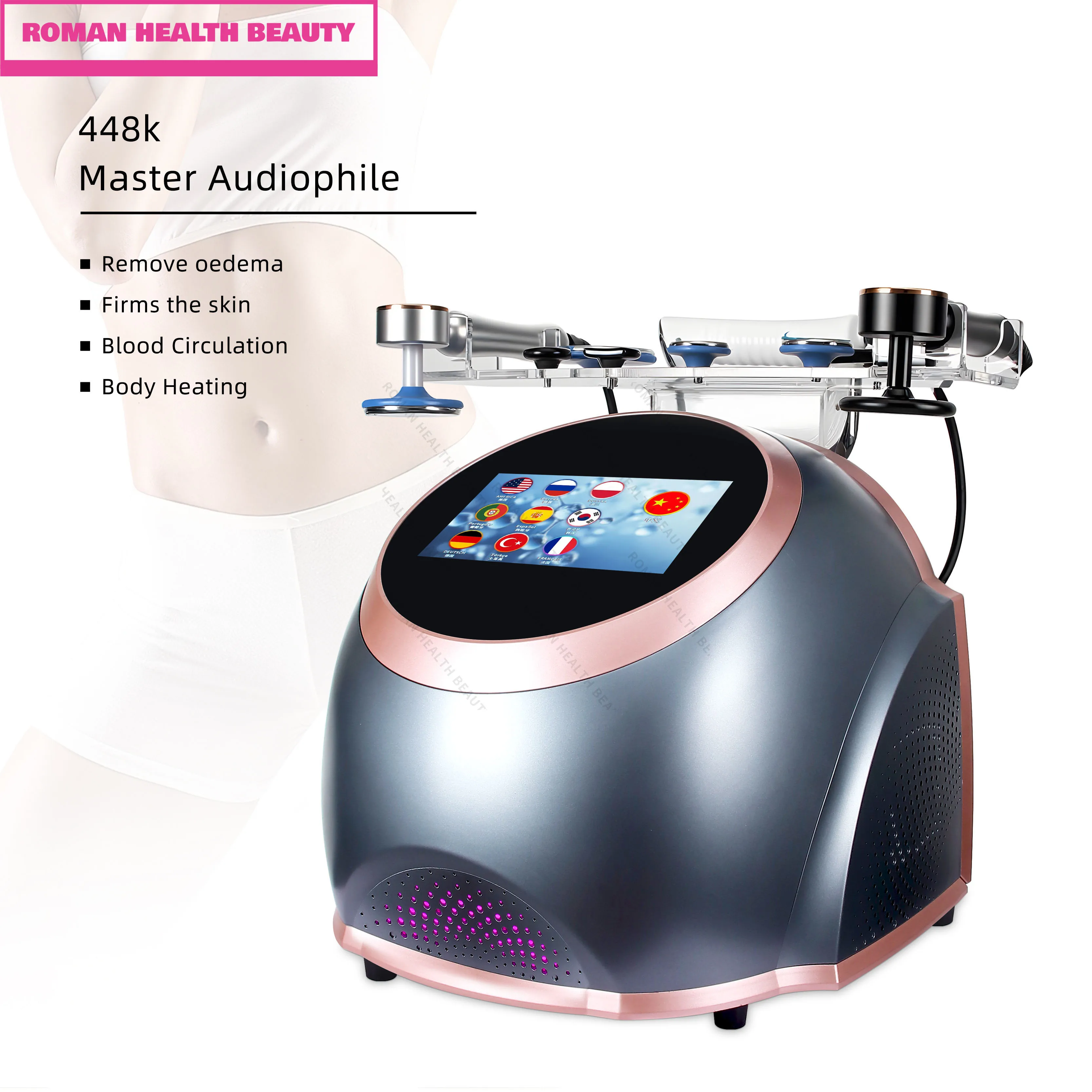 

Аудиофильский мастер 448K DY RF201A Устройство для моделирования тела 448 кГц 20 кГц Сенсорный экран Уменьшение жира Банки Гуа Ша Лифтинг Детокс 110 В