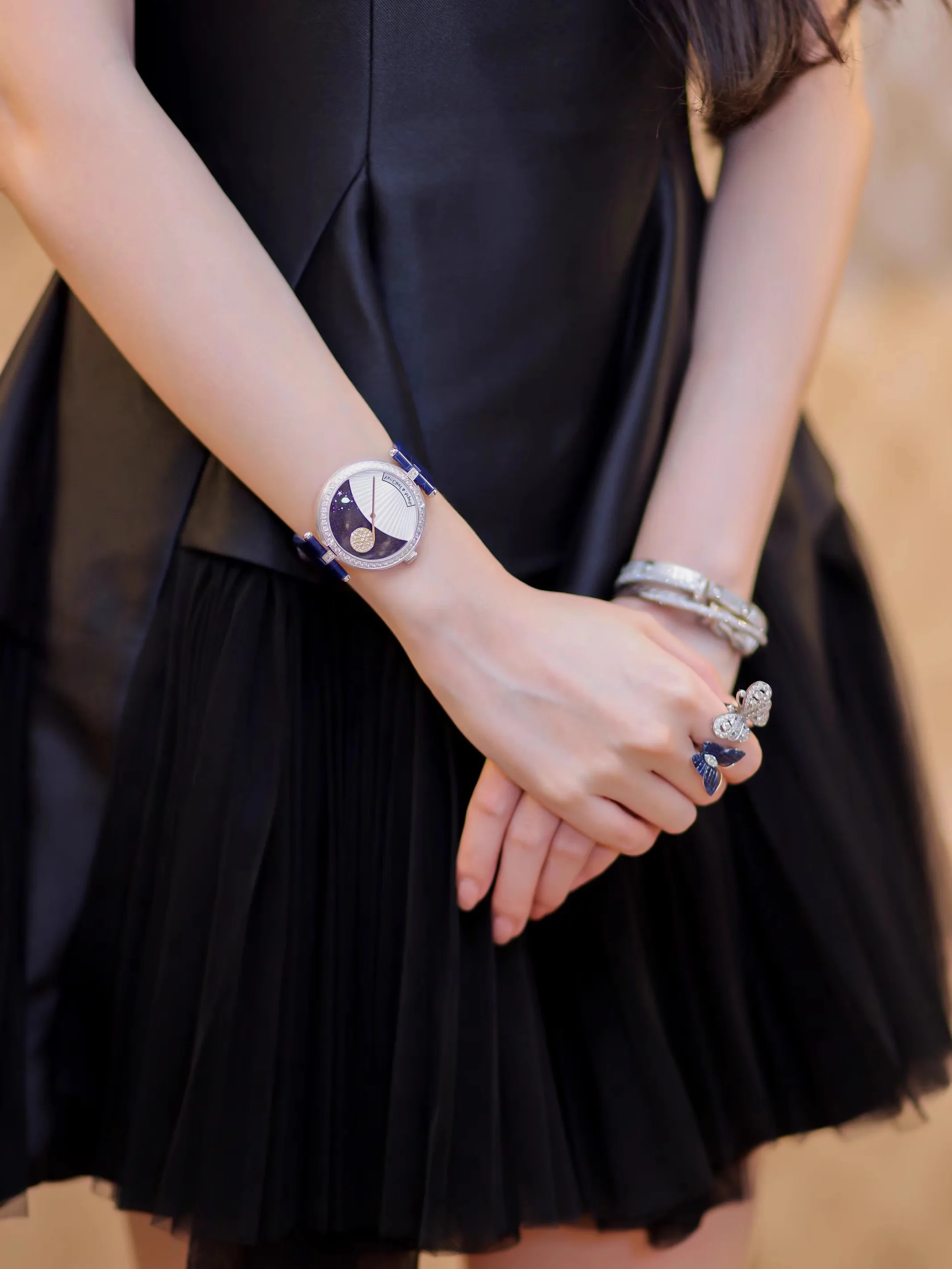 Ele Pure Desire Dr Swans Lake Me da donna con perline di giunzione a vita alta A-Line gonna ortod rotonda con cerniera Ne francese Sle