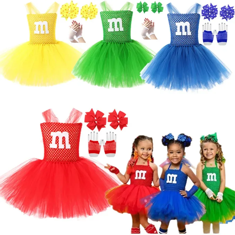 

Dress Girls Fancy Halloween M Cosplay Princess Tutu Dresses M Chocolate Candy Cosplay carnival Disguise Costume Fantasy Vestidos