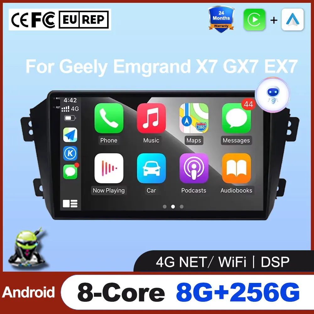 

Android Auto Car Radio Player For Geely Emgrand X7 GX7 EX7 radio Multimedia RDS GPS Navigation Carplay Stereo DSP 4G+Wifi Tools