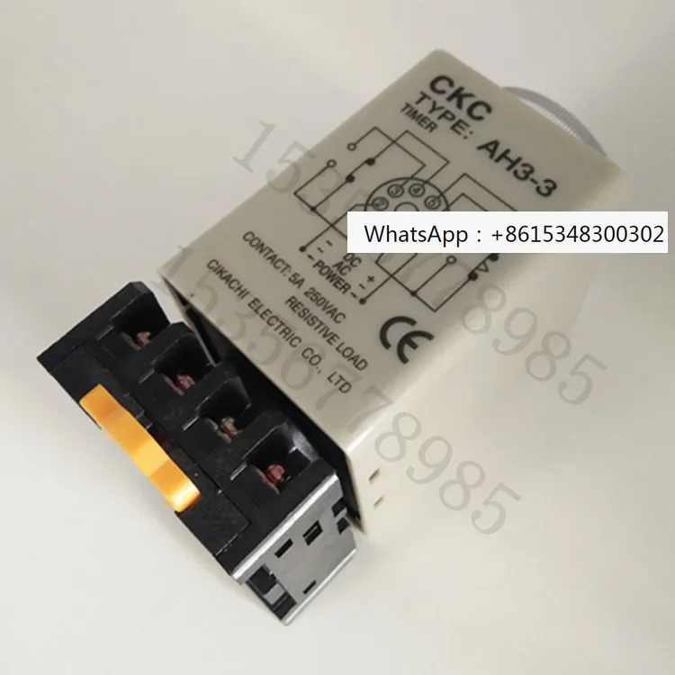 أصيلة CKC تايوان سونجلينغ AH3-3 الوقت التتابع AH3-2 التيار المتناوب 220 فولت تيار مستمر 12 فولت 24 فولت 8 دبوس