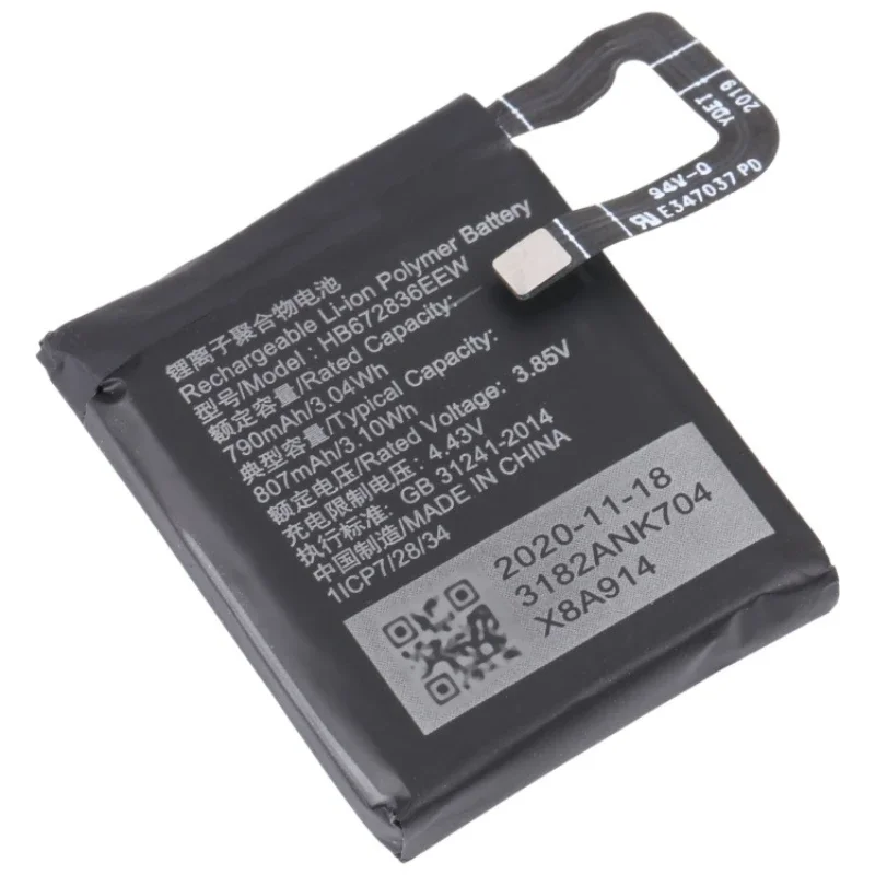 2 Pcs Battery HB672836EEW for Huawei Honor GS Pro GLL-AL01 GSPro 4X NIK-AL00 ASN-AL10 KAN-B19 Watch Battery 790mAh