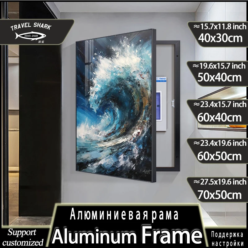 

Wholesale Home Living Room Decorative Painting Posters Pictures Of Electric Meter Box Switch For Wall Art Decor Mural Frame