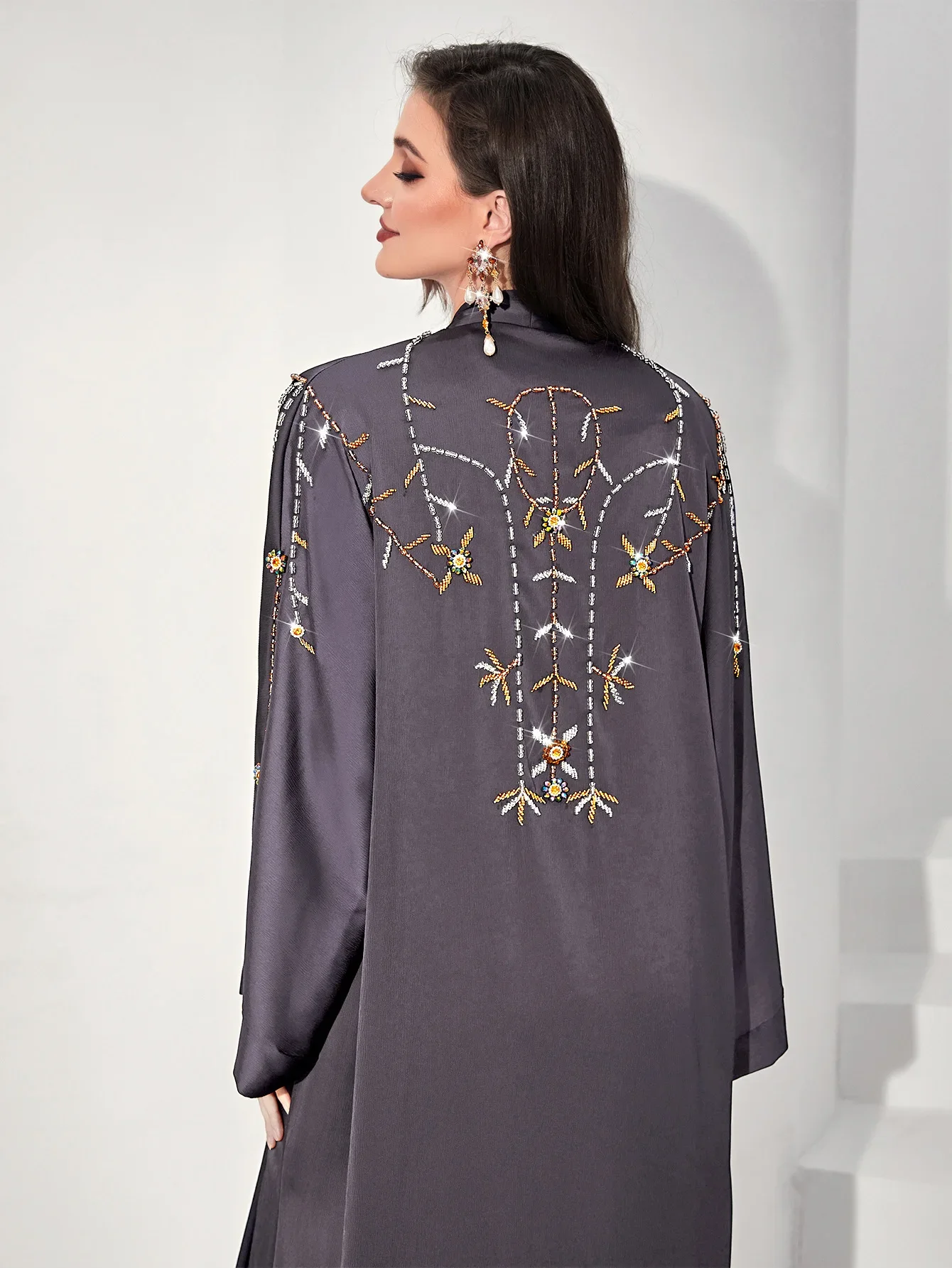 

Eid Diamond Abaya for Women Jalabiya Dress Muslim Caftan Arab Morocco Kaftan Abayas Long Dresses Robe Kimono Ramadan Vestidos