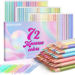 12/24/50/72 Macaron Pastel Colored Pencils Professional Soft Core for Sketching Shading
