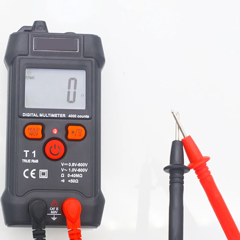 4000 Counts Auto Range Multimeter with NCV Detection for Measuring AC DC Voltage Resistance and Diode Function