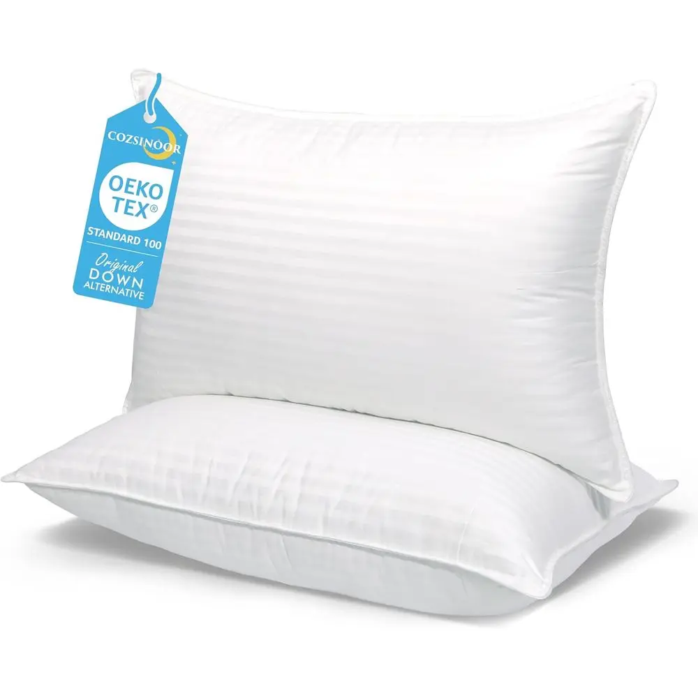 Almohadas de Cama o Almohadas King Size de la Serie Cozy Dream, Calidad de Hotel, Felpa Premium, Funda Transpirable y Refrescante, Agradable al Tacto