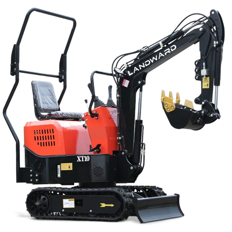 Miniexcavadora hidráulica de seguridad multifunción, 1 tonelada, CE/EPA/Euro 5, venta al por mayor, personalizada