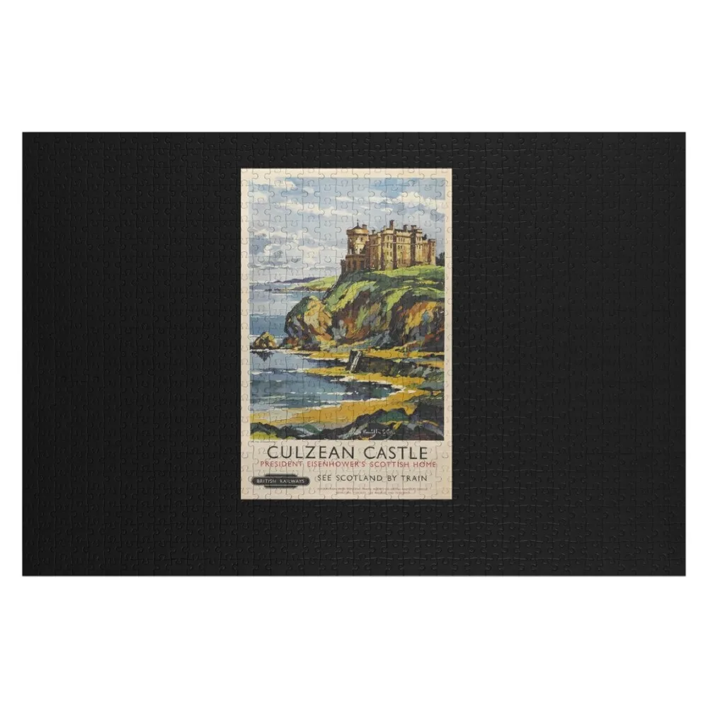 

Деревянный пазл-головоломка с изображением замка Кулзин, железнодорожных поездов, животных, настраиваемых деревянных фигурок и моторов, с возможностью нанесения имени