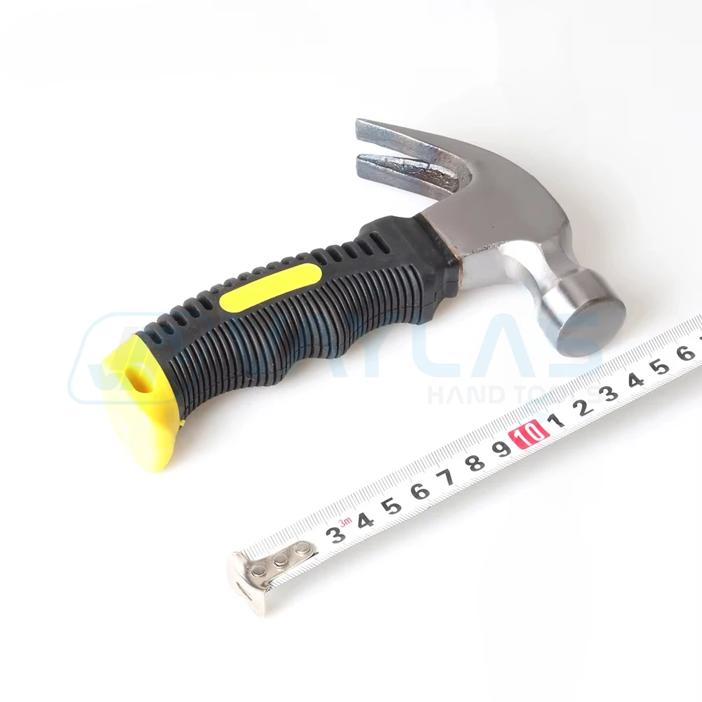 0.25kg Stubby Small Mini Claw Hammer DIY Tool Mallet Head Rubber Grip Nail Remover