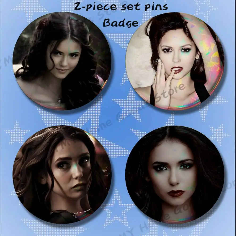 Actor K-Katherine P-Pierce 2-piece set Free Mix Backpack Clothes Jewelry Accessories Round Badge Collection Gifts