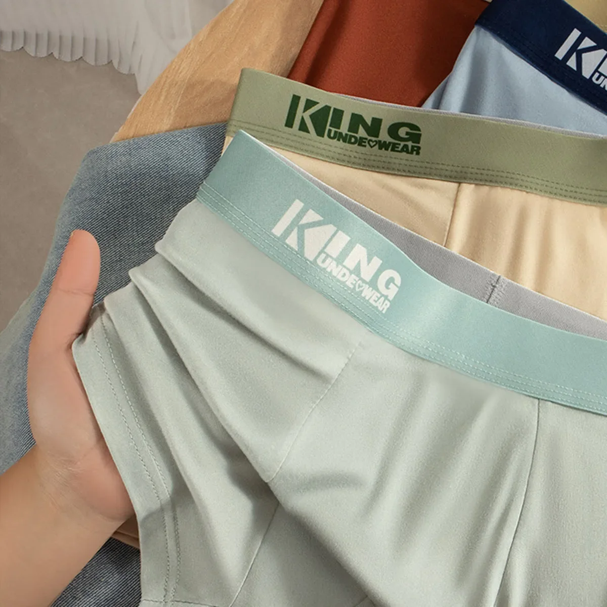 3er-Pack Sommer Dünne Eisseide Herren Boxershorts Graphen Antibakterielle Männerunterwäsche Atmungsaktive Kühle Herren-Slips Boxershorts – Detail 4