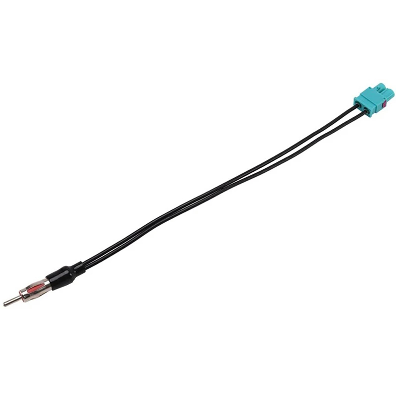 Adaptador de Antena de Áudio Automotivo: Cabo Duplo para Antena Padrão Moto Din Fêmea e Adaptador de Antena de Rádio Fakra Macho